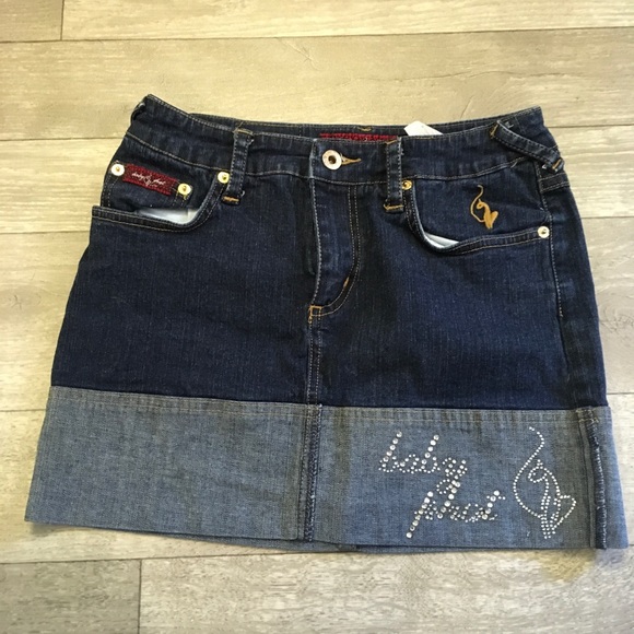 baby phat denim skirt
